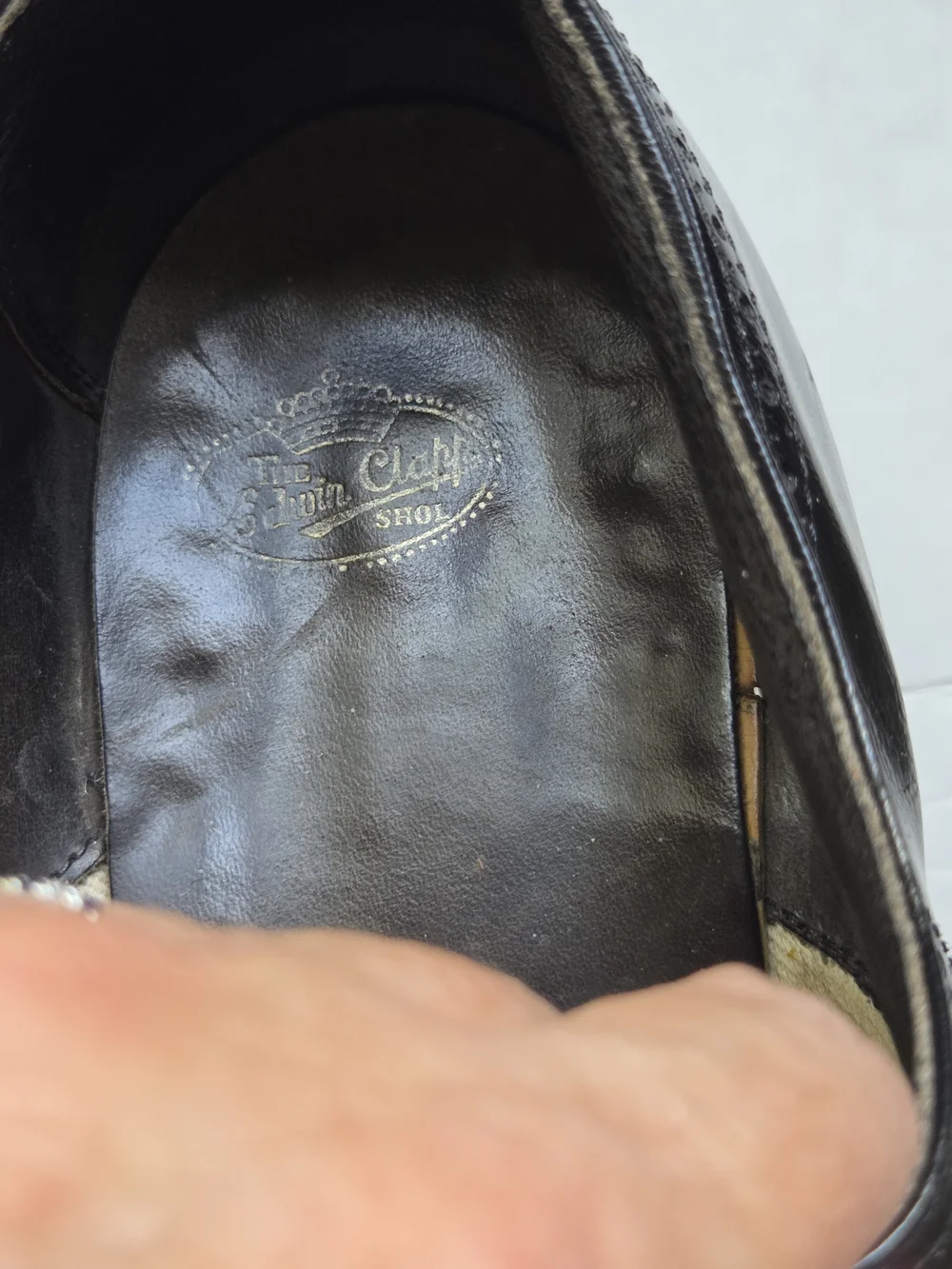 Classic Black Leather Wingtip Derby Shoes